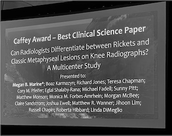 Dr. Michael Fadell receives Caffey Award
